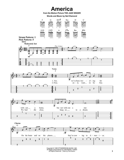 america chords